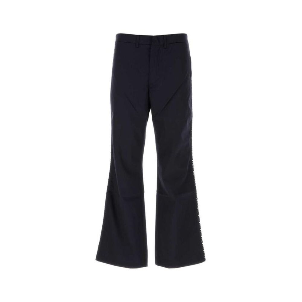 WALES BONNER Flared Tailored Trousers with Embellishment Men BLUE Pants